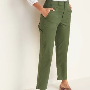 Old Navy Olive green high waist pants Sz 8 women